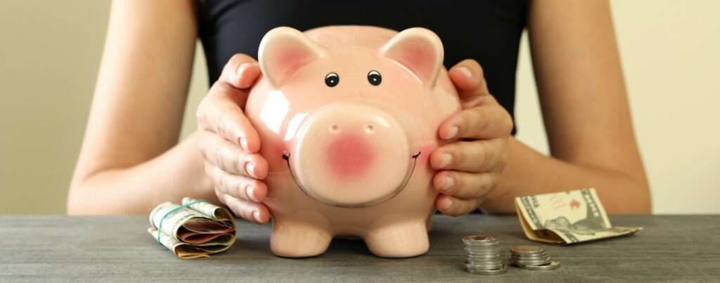 Concept of finance and economy with piggy bank